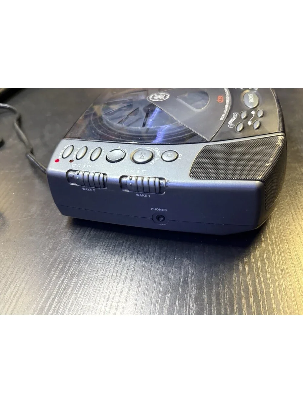 GE 7-4897A Dual Alarm Stereo CD Clock Radio AM/FM Vintage 2002 Tested